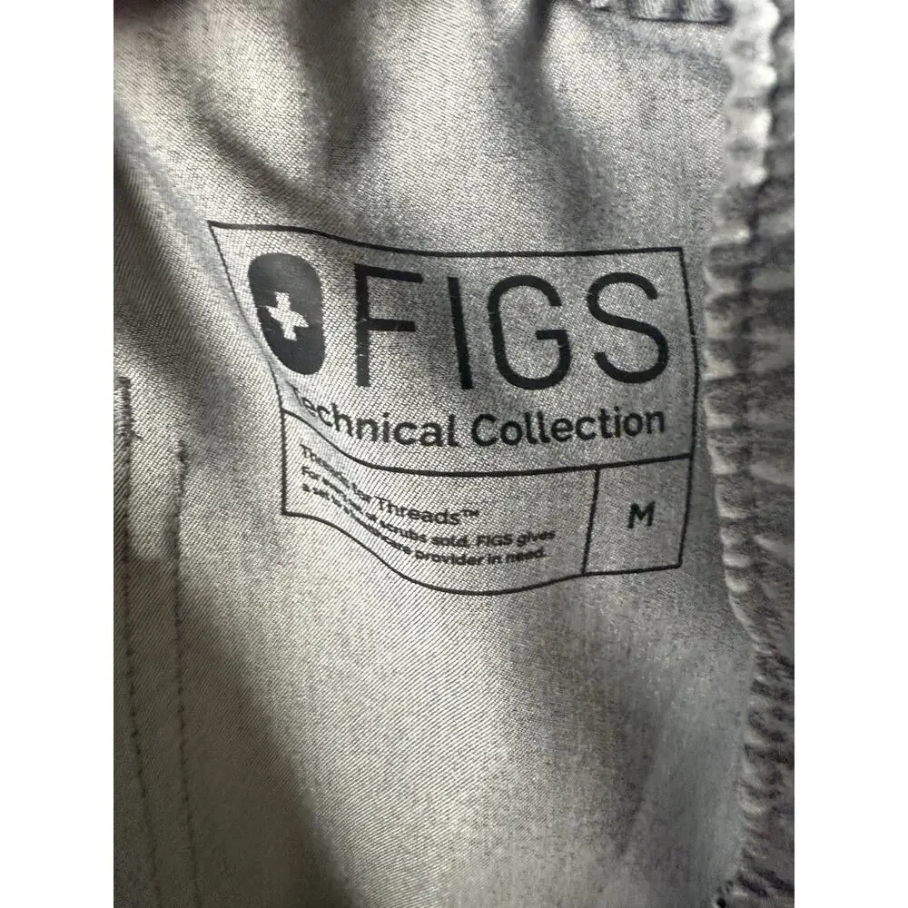 Women’s Figs heathered gray scrubs scrub straight leg pants M Cargo pants